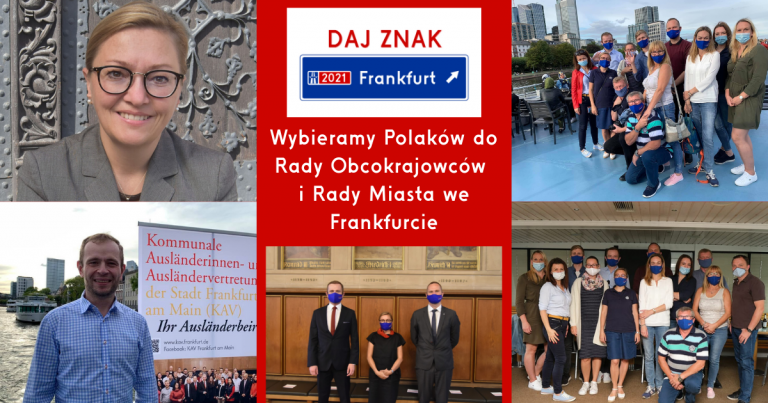 DAJ ZNAK_Wybieramy Polaków do Rady Obcokrajowców i Rady Miasta we Frankfurcie