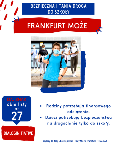 Bezpieczna i tania droga do szkoly_Frankfurt